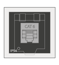 AT-KS-CAT6 tule groot, CAT6 koppeling+deksel, IP54