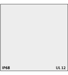 BTG grijs blinde tule, groot,IP54