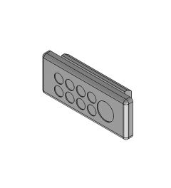 KEL-DP-E 46/9 grijs kabelinv.plug, wand 1.5-2.5mm, IP64