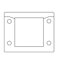 KEL-ER B1  CR kabelinv.frame, 2d, 1 rij,IP66, zwart