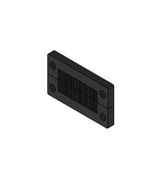 KEL-BES-S 10 zwart Borstelplaat voor Kabeldoorvoer