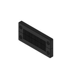 KEL-BES-S 16 zwart Borstelplaat voor Kabeldoorvoer