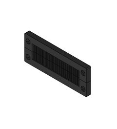 KEL-BES-S 24 zwart Borstelplaat voor Kabeldoorvoer