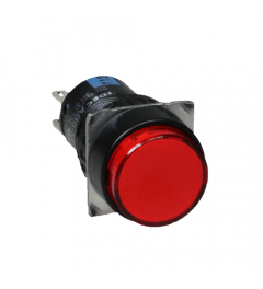 AL6M drukknop verlicht 16mm rood