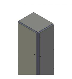 CXH Vloerstaande HD kast 1 deur B.600 H.1800(2111) D.500mm
