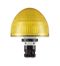 HW led signaallamp 22mm dome 66mm geel