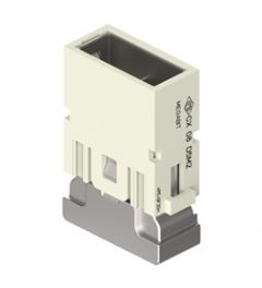 MIXO HNM Megabit krimp 8P, 10A, 50V, 2x kabel, Male