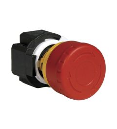 XA1E noodstop 16mm gemonitord 1NO/1NC rood