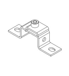 MF-B20 montagebeugel+klip voor 10×3mm busbars