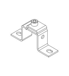 MF-B30 montagebeugel+klip voor 10×3mm busbars