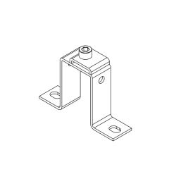 MF-B50 montagebeugel+klip voor 10×3mm busbars