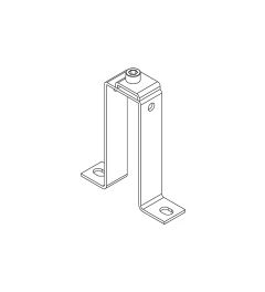 MF-B90 montagebeugel+klip voor 10×3mm busbars