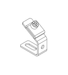 MF-C40 montagebeugel+klip voor 10×3mm busbars