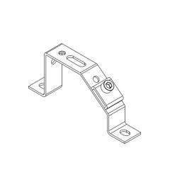MF-D49 montagebeugel+klip voor 10×3mm busbars