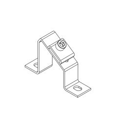 MF-A49 montagebeugel+klip voor 10×3mm busbars