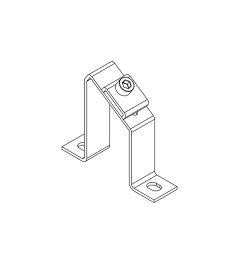 MF-A68 montagebeugel+klip voor 10×3mm busbars