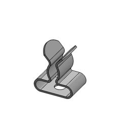 SKL 3-6 mm EMC shield clamp, rivet mounting