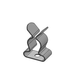 SKL 8-11 mm EMC shield clamp, rivet mounting