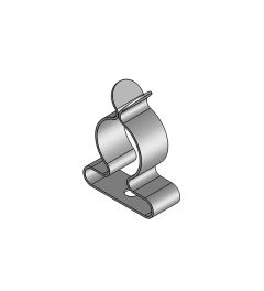 SKL 11-17 mm EMC shield clamp, rivet mounting