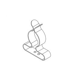SKL 38-48 mm EMC shield clamp, rivet mounting