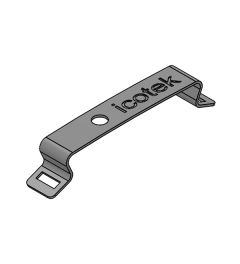 SFS single M3 klik voet 35mm DIN rail, met schroefdraad M3