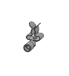 RCL 1.0-2.5mm²/SKL 3-6 EMC schermklem op ringkabelschoen