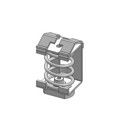 SC/SK 10-20 mm EMC schermklem voor 30mm DIN-rails(C)