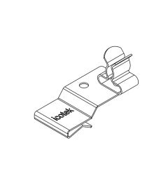 PFK2-B/SKL 02 EMC shield clamp(2x), plate thickness 2-3mm