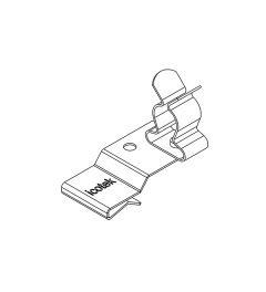 PFK2-A/SKL 04 EMC shield clamp(2x), plate thickness 1.5-2mm