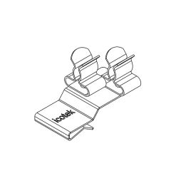 PFK2-A/SKL 22 EMC shield clamp(2x), plate thickness 1.5-2mm