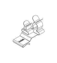 PFK2-A/SKL 24 EMC shield clamp(2x), plate thickness 1.5-2mm
