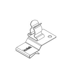 PFK2-A/SKL 30 EMC shield clamp(2x), plate thickness 1.5-2mm