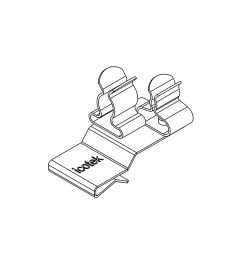 PFK2-A/SKL 31 EMC shield clamp(2x), plate thickness 1.5-2mm