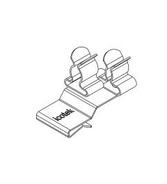 PFK2-A/SKL 32 EMC shield clamp(2x), plate thickness 1.5-2mm