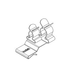 PFK2-A/SKL 34 EMC shield clamp(2x), plate thickness 1.5-2mm