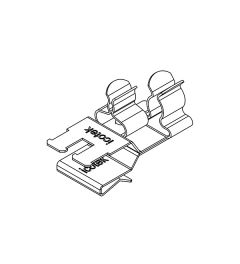 PFKZ2-A/SKL 13 EMC shield clamp(2x), plate thickness 1.5-2mm