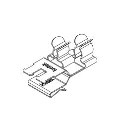 PFKZ2-A/SKL 23 EMC shield clamp(2x), plate thickness 1.5-2mm