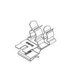 PFKZ2-A/SKL 43 EMC shield clamp(2x), plate thickness 1.5-2mm
