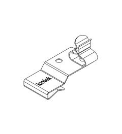 PFK2-B/SKL 01 EMC shield clamp(2x), plate thickness 2-3mm