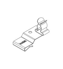 PFK2-B/SKL 03 EMC shield clamp(2x), plate thickness 2-3mm