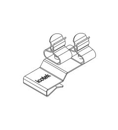 PFK2-B/SKL 11 EMC shield clamp(2x), plate thickness 2-3mm