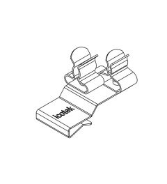 PFK2-B/SKL 21 EMC shield clamp(2x), plate thickness 2-3mm