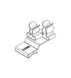 PFK2-B/SKL 23 EMC shield clamp(2x), plate thickness 2-3mm