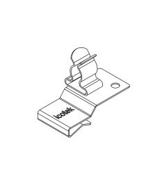PFK2-B/SKL 30 EMC shield clamp(2x), plate thickness 2-3mm