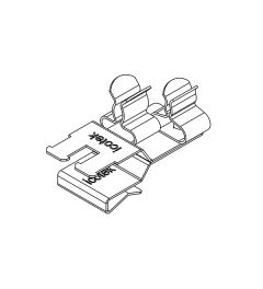 PFKZ2-B/SKL 21 EMC shield clamp(2x), plate thickness 2-3mm