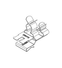 PFKZ2-B/SKL 41 EMC shield clamp(2x), plate thickness 2-3mm