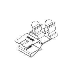 PFSZ2/SKL 23 EMC schermklem(2x) voor 10×3mm busbars