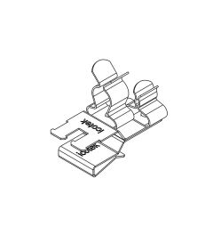 PFSZ2/SKL 41 EMC shield clamp(2x) for 10×3mm busbars