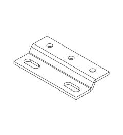 RLF EMC multi-shield clamp for 3 SKL, screw mounting M4