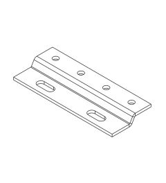 RLF EMC multi-shield clamp for 4 SKL, screw mounting M4